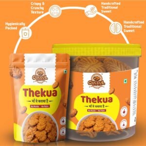 Traditional Thekua combo pack in 2 Flavour – Sooji Coconut & Wheat Jaggery -200g
